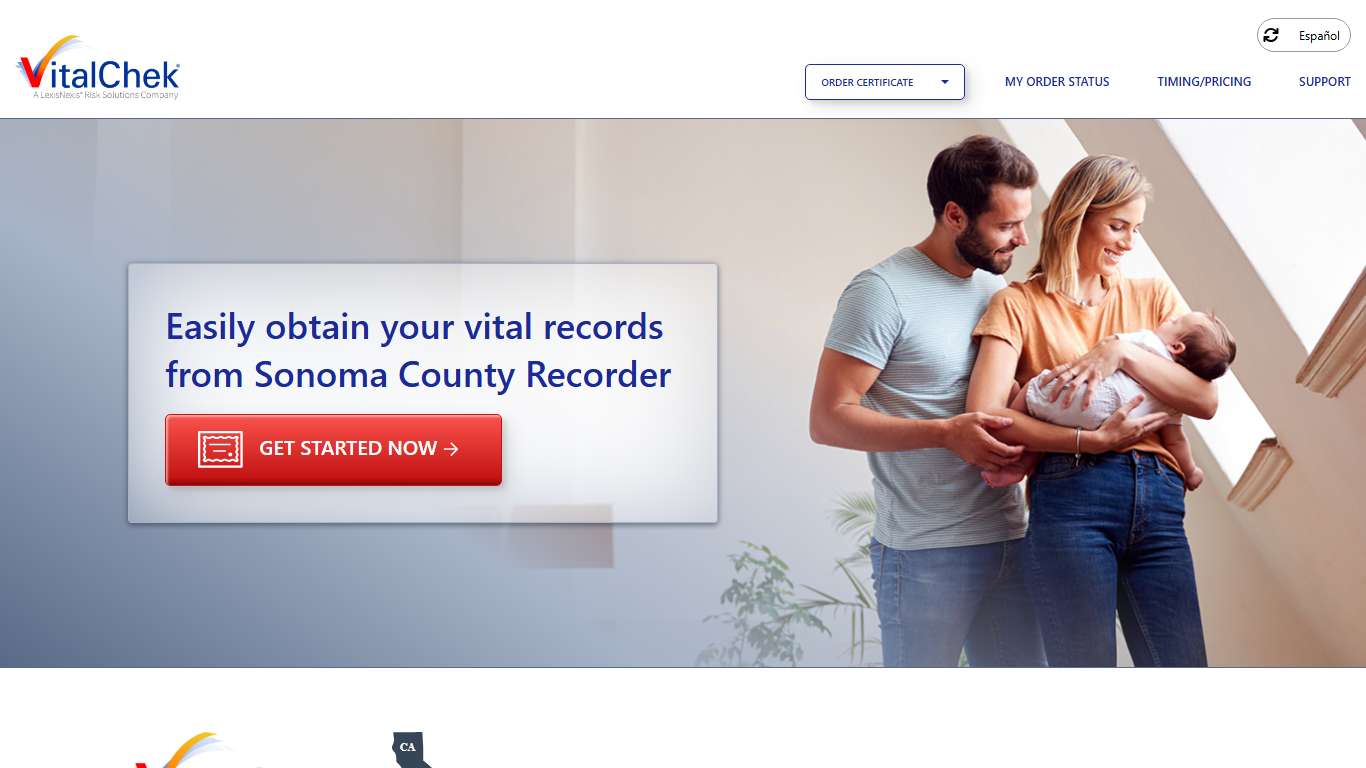 Sonoma County Recorder (CA) | Order Certificates - VitalChek