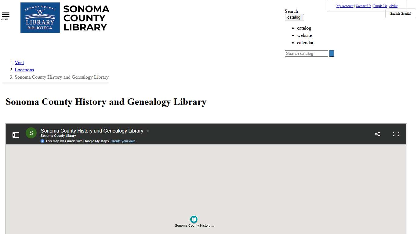 Sonoma County History and Genealogy Library | Sonoma County Library